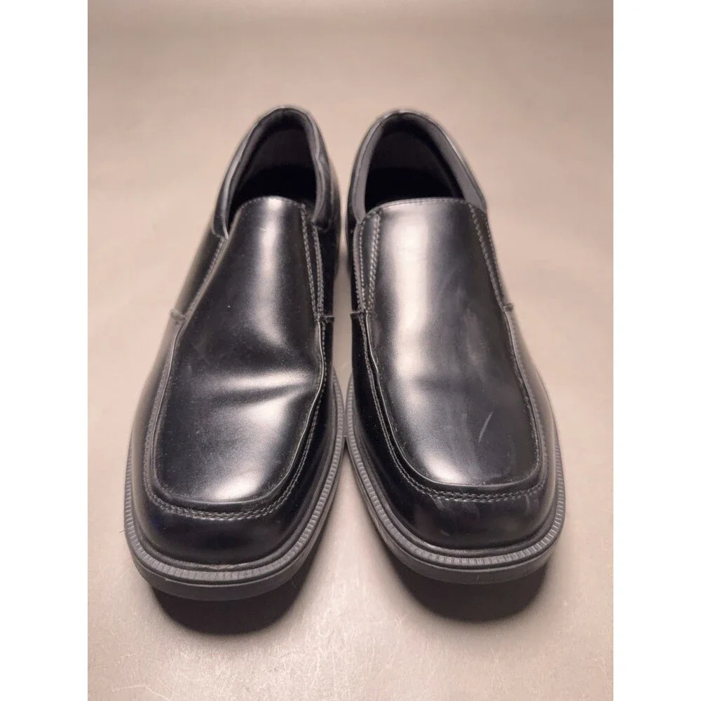 Nunn Bush Men's Bleeker Street Slip On Loafer KORE Slip Resistant Black 12 W